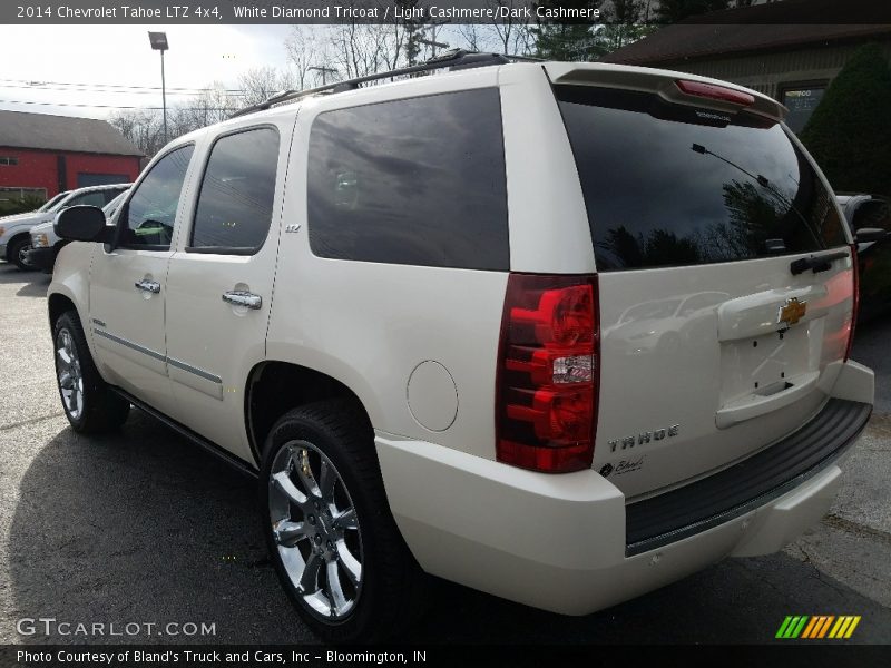 White Diamond Tricoat / Light Cashmere/Dark Cashmere 2014 Chevrolet Tahoe LTZ 4x4