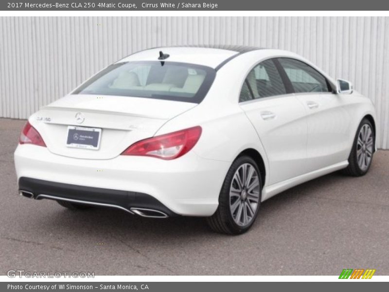 Cirrus White / Sahara Beige 2017 Mercedes-Benz CLA 250 4Matic Coupe