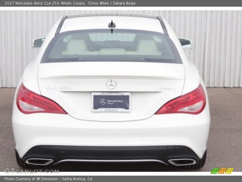 Cirrus White / Sahara Beige 2017 Mercedes-Benz CLA 250 4Matic Coupe