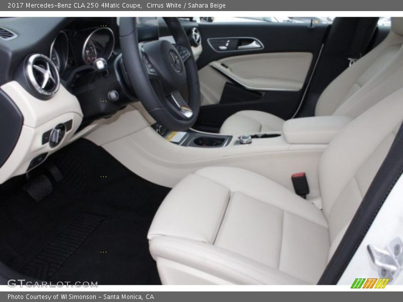 Cirrus White / Sahara Beige 2017 Mercedes-Benz CLA 250 4Matic Coupe