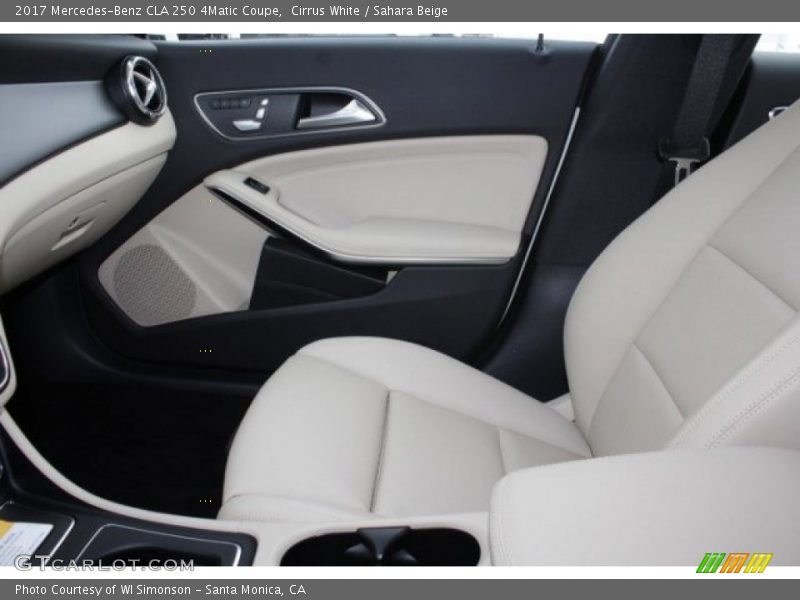 Cirrus White / Sahara Beige 2017 Mercedes-Benz CLA 250 4Matic Coupe