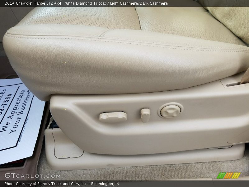 White Diamond Tricoat / Light Cashmere/Dark Cashmere 2014 Chevrolet Tahoe LTZ 4x4