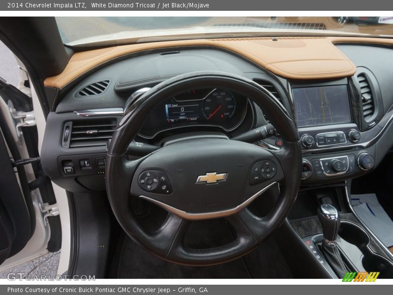 White Diamond Tricoat / Jet Black/Mojave 2014 Chevrolet Impala LTZ