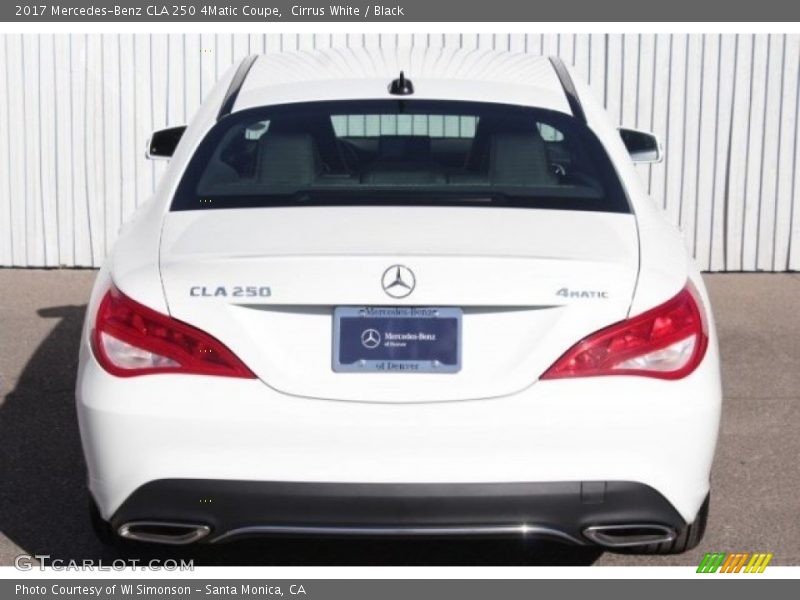 Cirrus White / Black 2017 Mercedes-Benz CLA 250 4Matic Coupe