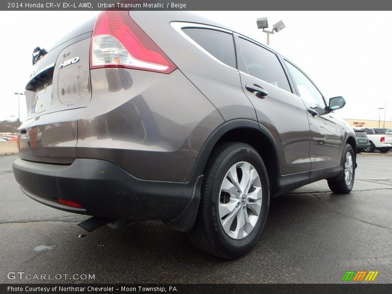 Urban Titanium Metallic / Beige 2014 Honda CR-V EX-L AWD