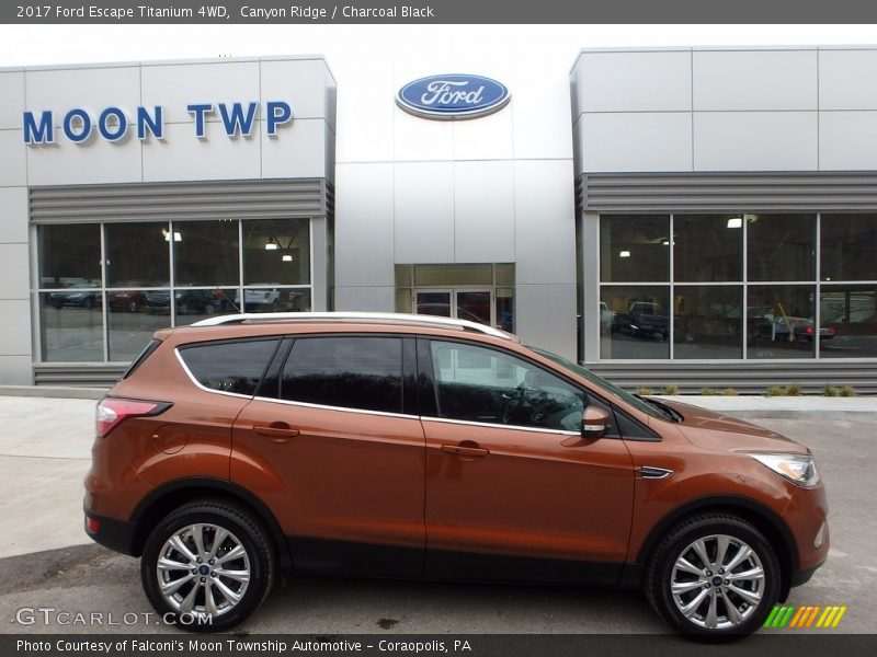 Canyon Ridge / Charcoal Black 2017 Ford Escape Titanium 4WD