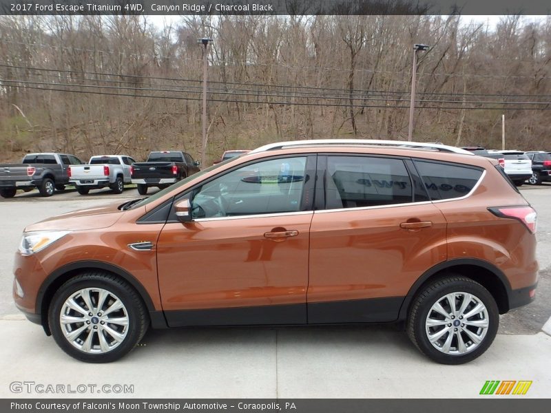 Canyon Ridge / Charcoal Black 2017 Ford Escape Titanium 4WD