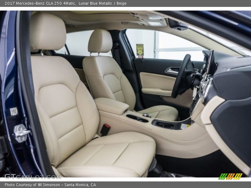 Lunar Blue Metallic / Beige 2017 Mercedes-Benz GLA 250 4Matic
