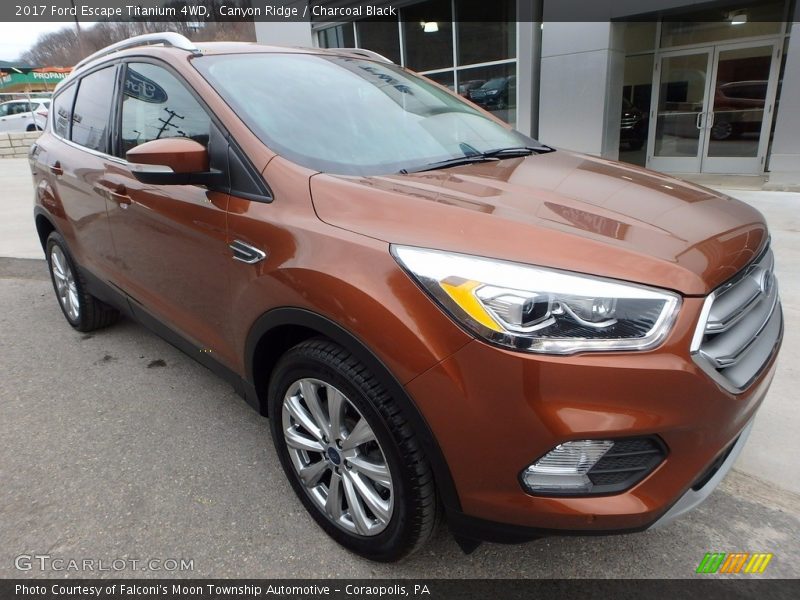 Canyon Ridge / Charcoal Black 2017 Ford Escape Titanium 4WD