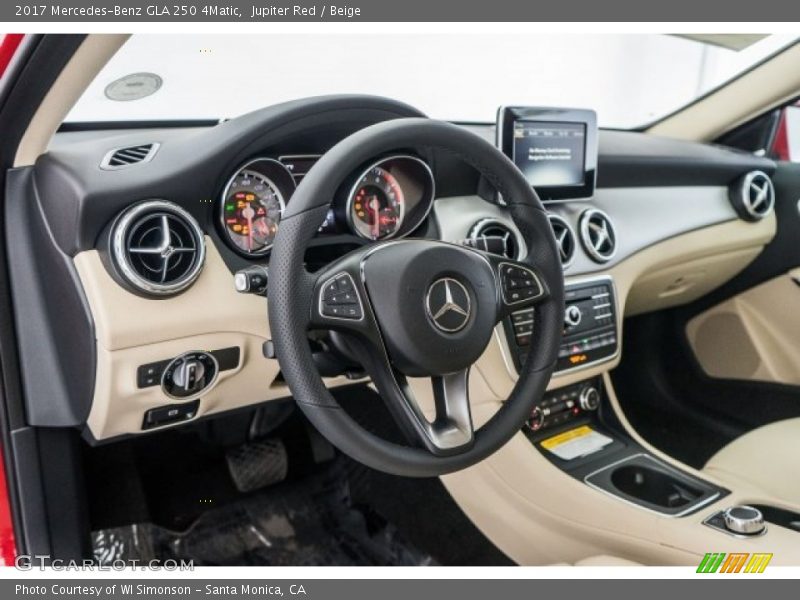 Jupiter Red / Beige 2017 Mercedes-Benz GLA 250 4Matic