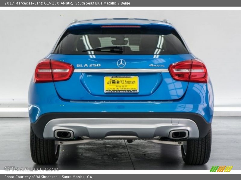 South Seas Blue Metallic / Beige 2017 Mercedes-Benz GLA 250 4Matic