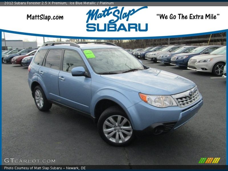 Ice Blue Metallic / Platinum 2012 Subaru Forester 2.5 X Premium