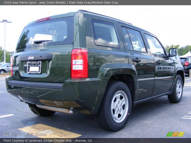 Jeep Green Metallic / Dark Slate Gray/Medium Slate Gray 2009 Jeep Patriot Sport