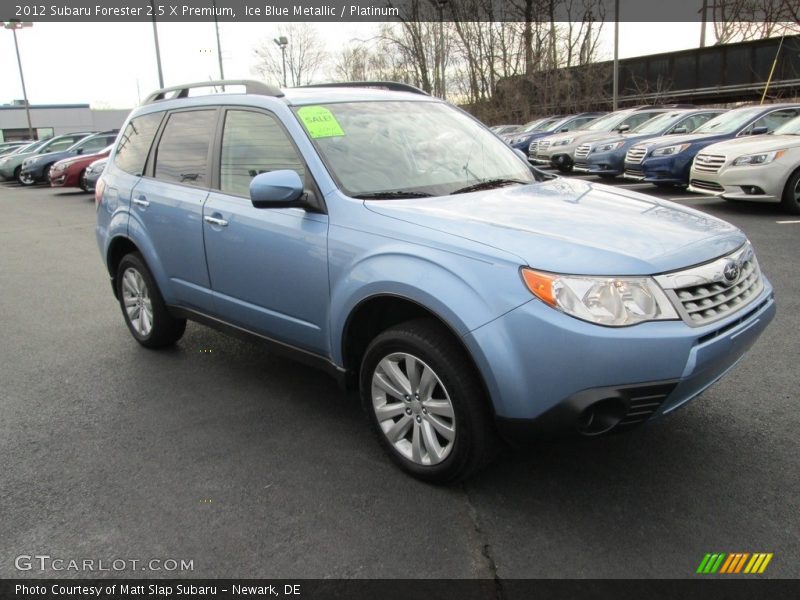Ice Blue Metallic / Platinum 2012 Subaru Forester 2.5 X Premium