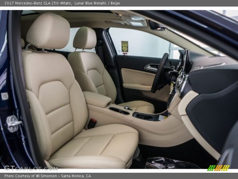 Lunar Blue Metallic / Beige 2017 Mercedes-Benz GLA 250 4Matic