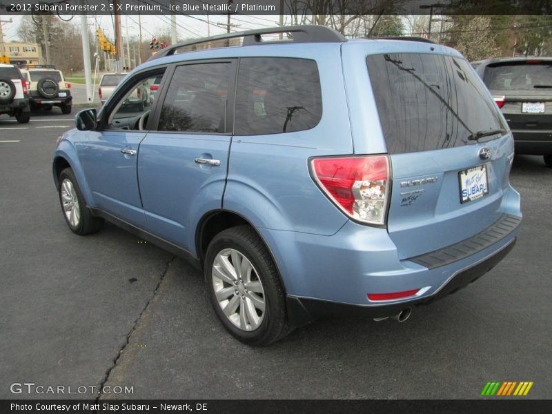 Ice Blue Metallic / Platinum 2012 Subaru Forester 2.5 X Premium