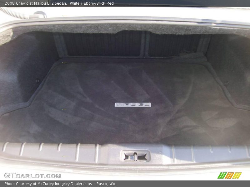 White / Ebony/Brick Red 2008 Chevrolet Malibu LTZ Sedan