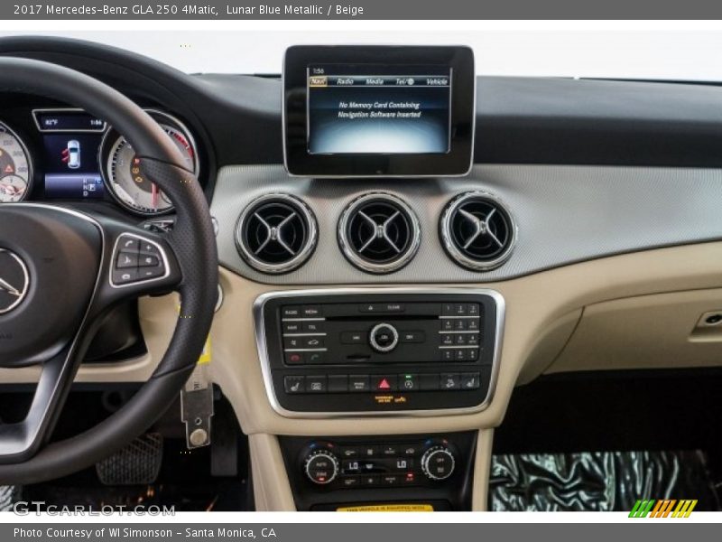 Lunar Blue Metallic / Beige 2017 Mercedes-Benz GLA 250 4Matic