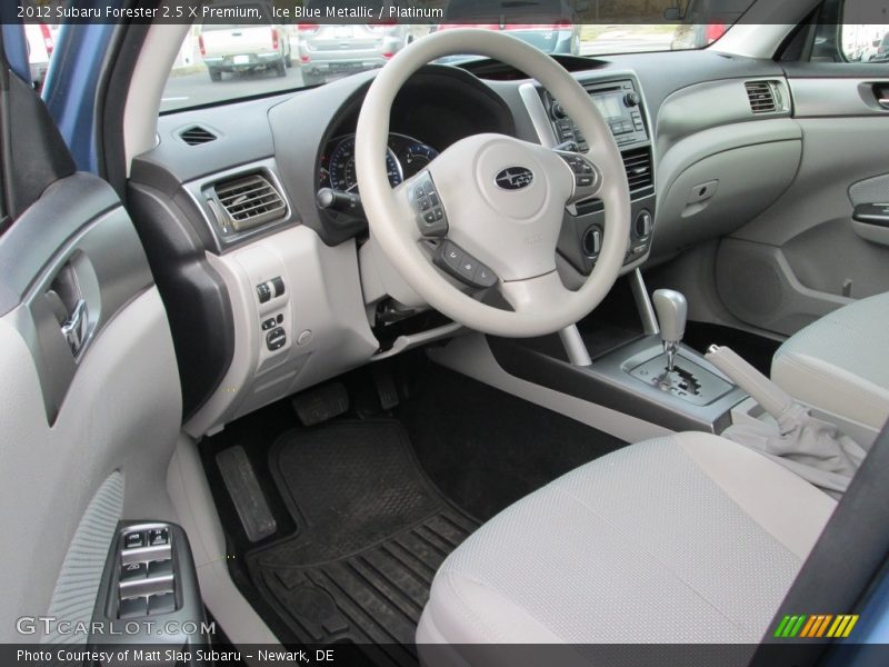 Ice Blue Metallic / Platinum 2012 Subaru Forester 2.5 X Premium