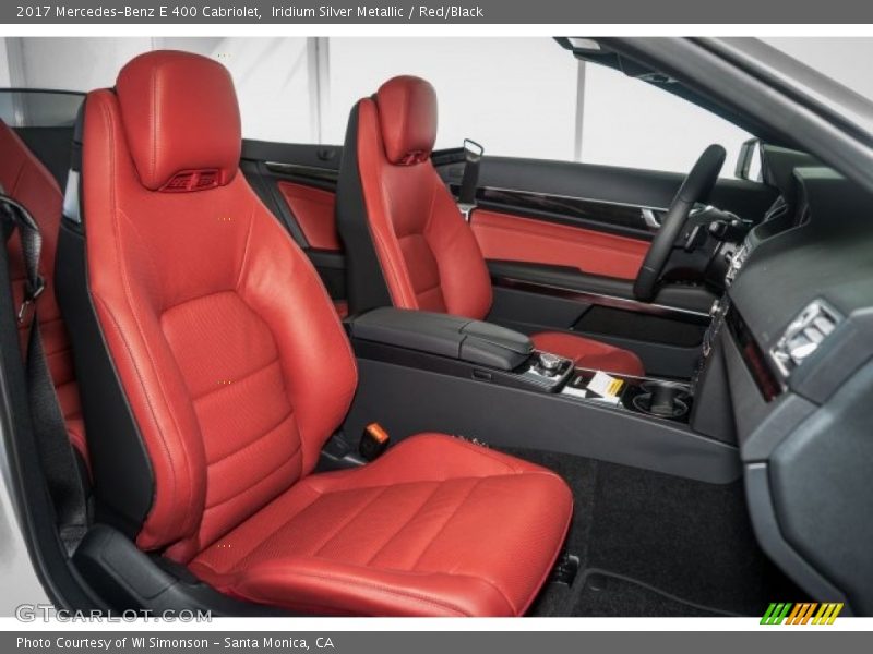 Iridium Silver Metallic / Red/Black 2017 Mercedes-Benz E 400 Cabriolet