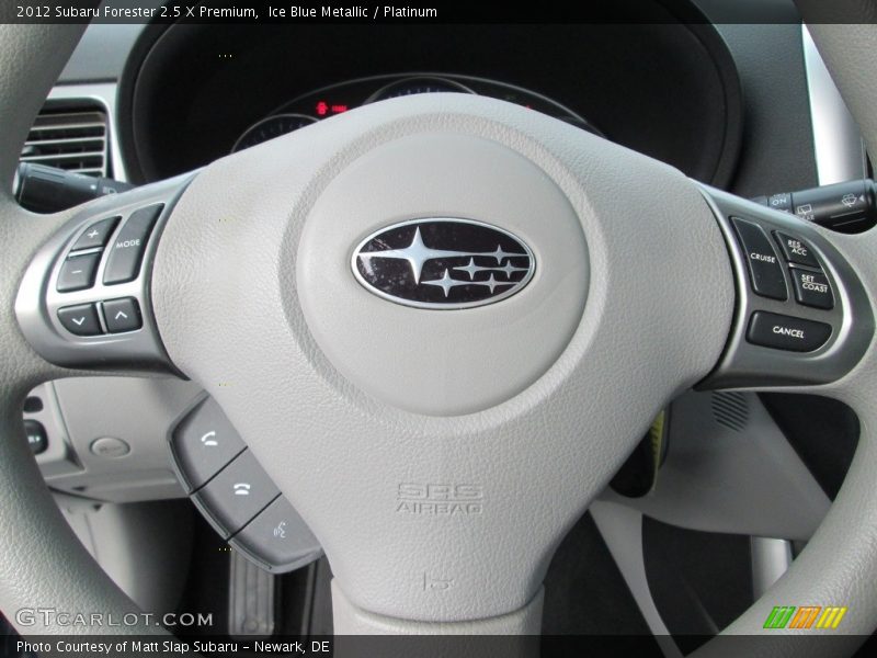 Ice Blue Metallic / Platinum 2012 Subaru Forester 2.5 X Premium
