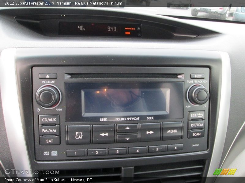 Ice Blue Metallic / Platinum 2012 Subaru Forester 2.5 X Premium