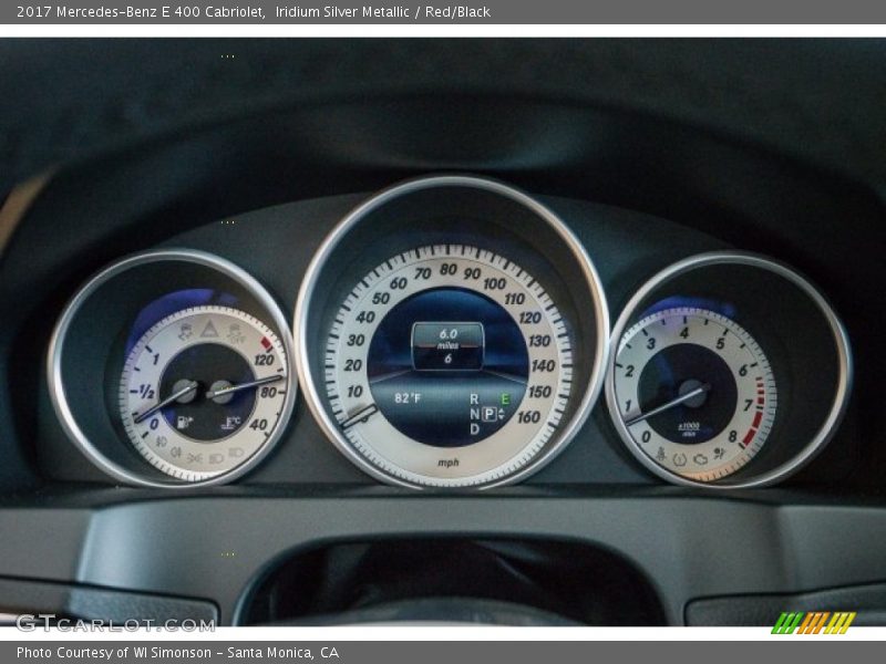 Iridium Silver Metallic / Red/Black 2017 Mercedes-Benz E 400 Cabriolet