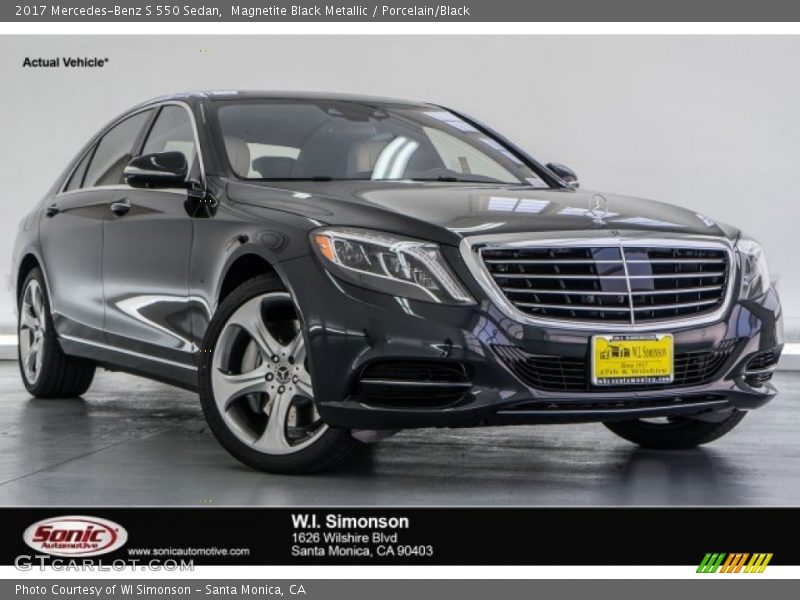 Magnetite Black Metallic / Porcelain/Black 2017 Mercedes-Benz S 550 Sedan