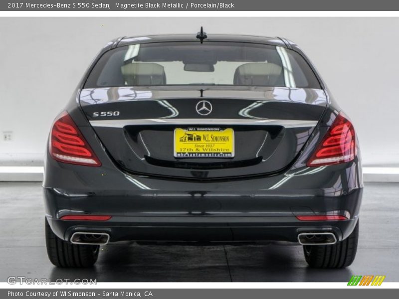 Magnetite Black Metallic / Porcelain/Black 2017 Mercedes-Benz S 550 Sedan