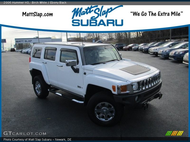Birch White / Ebony Black 2006 Hummer H3