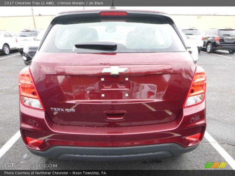 Crimson Metallic / Jet Black 2017 Chevrolet Trax LS AWD