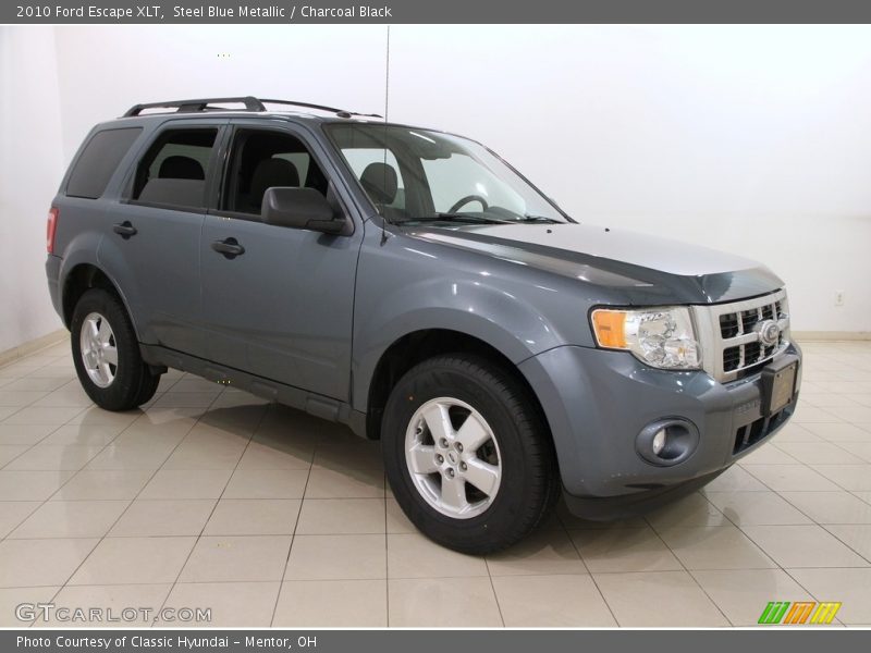 Steel Blue Metallic / Charcoal Black 2010 Ford Escape XLT