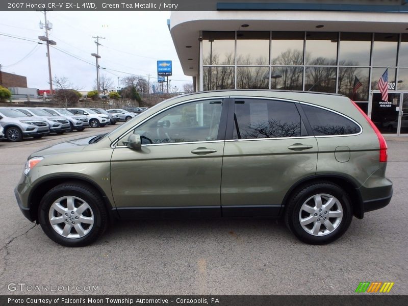 Green Tea Metallic / Ivory 2007 Honda CR-V EX-L 4WD