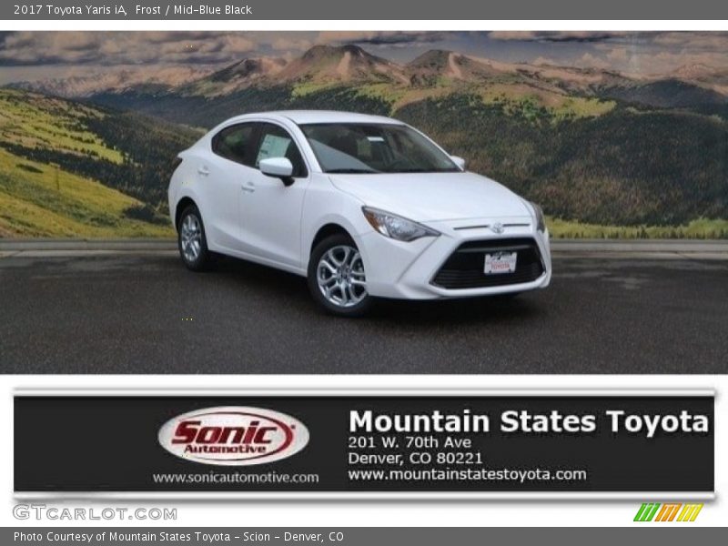 Frost / Mid-Blue Black 2017 Toyota Yaris iA