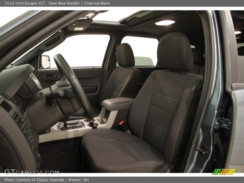 Steel Blue Metallic / Charcoal Black 2010 Ford Escape XLT