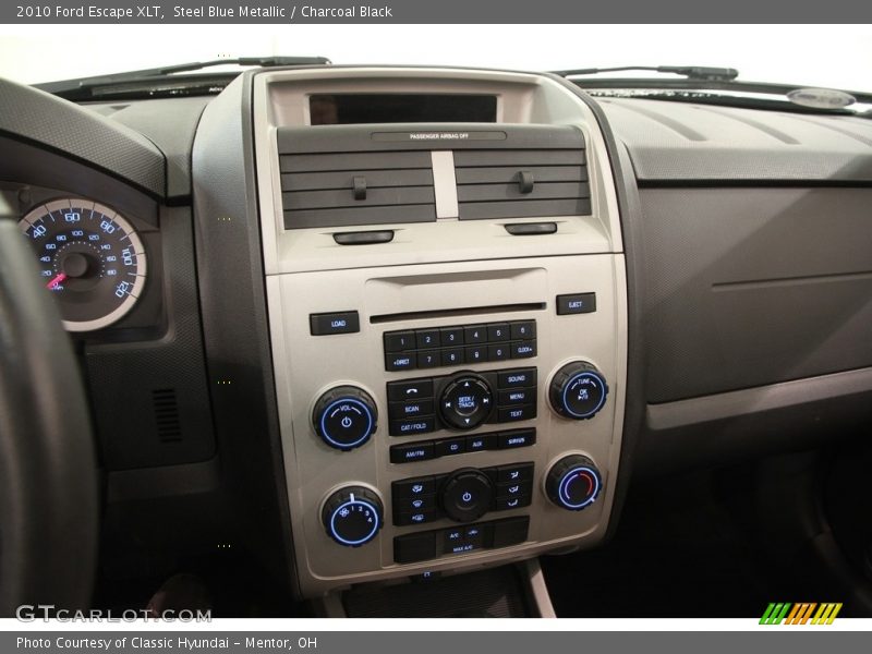 Steel Blue Metallic / Charcoal Black 2010 Ford Escape XLT