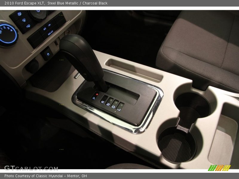 Steel Blue Metallic / Charcoal Black 2010 Ford Escape XLT