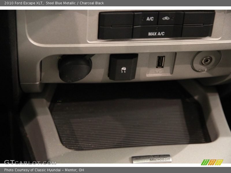 Steel Blue Metallic / Charcoal Black 2010 Ford Escape XLT