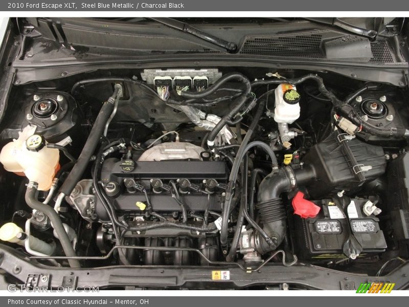 Steel Blue Metallic / Charcoal Black 2010 Ford Escape XLT