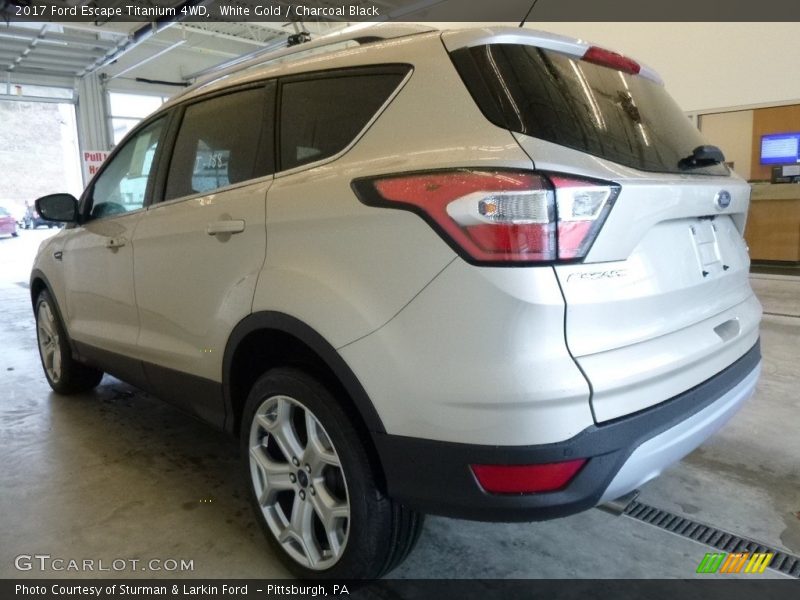 White Gold / Charcoal Black 2017 Ford Escape Titanium 4WD