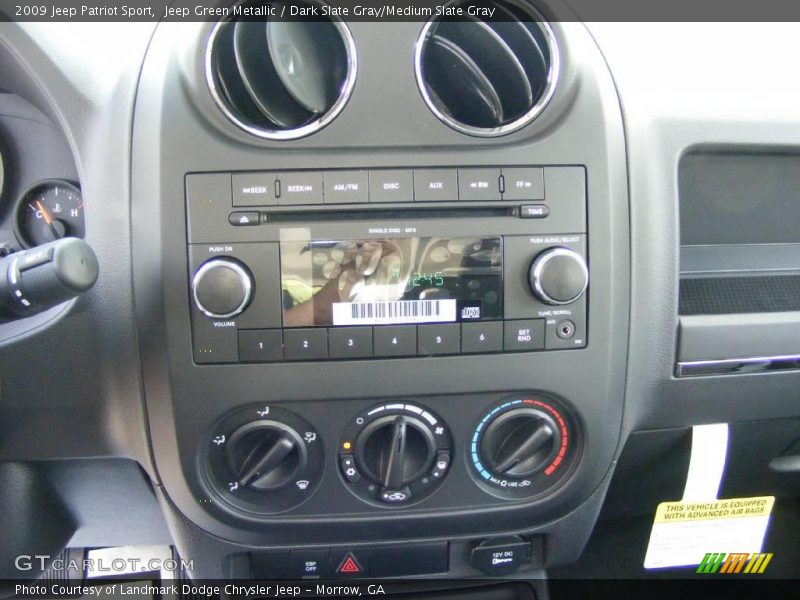 Jeep Green Metallic / Dark Slate Gray/Medium Slate Gray 2009 Jeep Patriot Sport