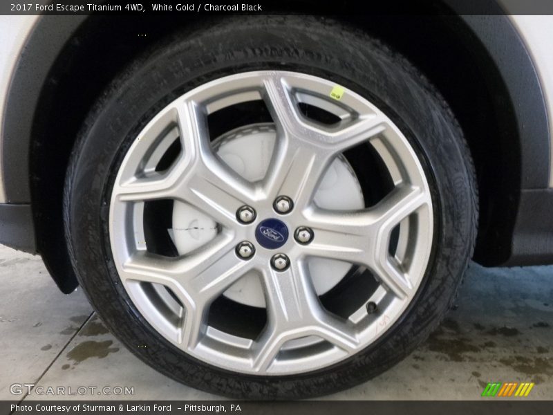White Gold / Charcoal Black 2017 Ford Escape Titanium 4WD