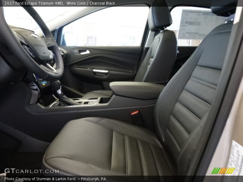White Gold / Charcoal Black 2017 Ford Escape Titanium 4WD