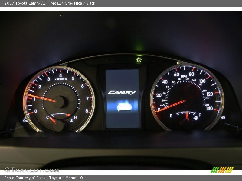 Predawn Gray Mica / Black 2017 Toyota Camry SE
