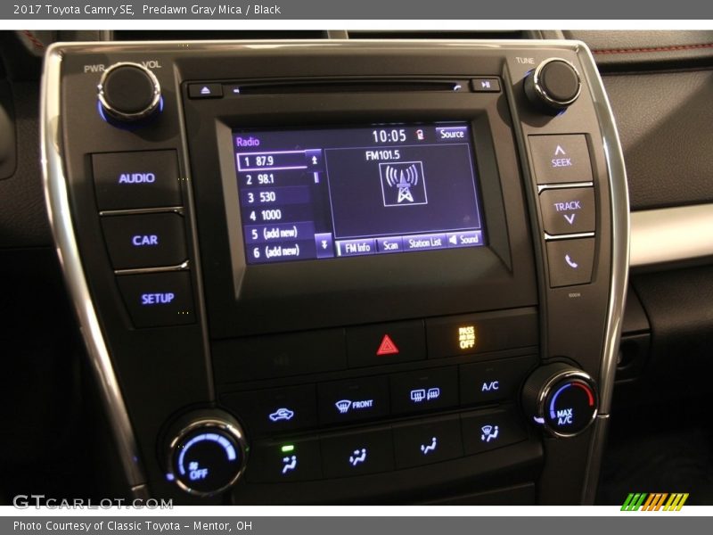 Predawn Gray Mica / Black 2017 Toyota Camry SE