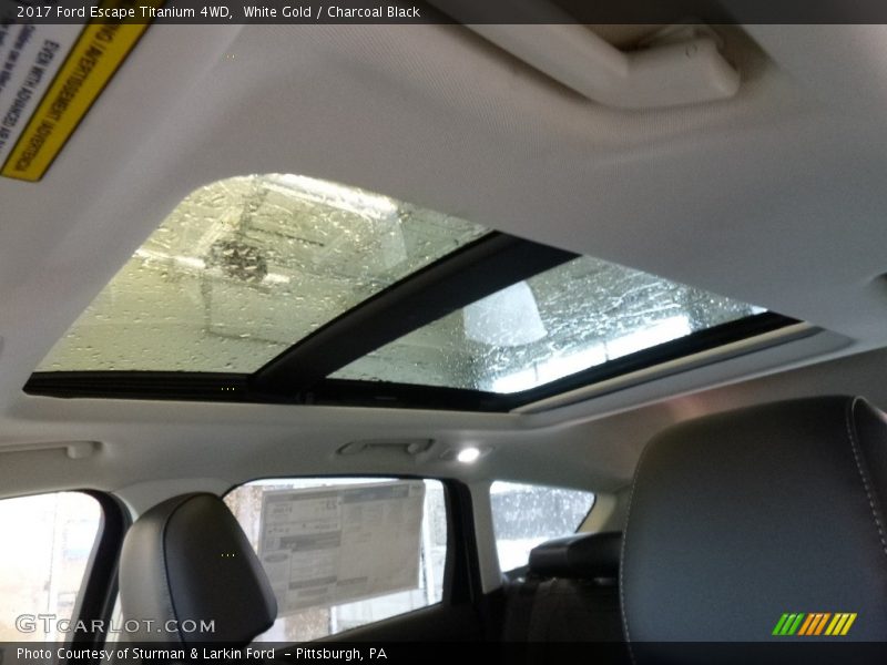 White Gold / Charcoal Black 2017 Ford Escape Titanium 4WD