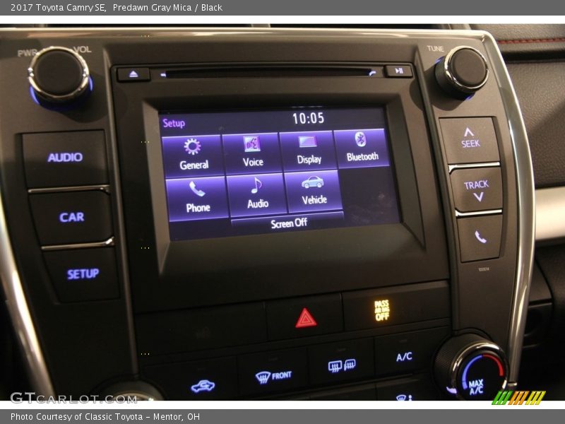 Predawn Gray Mica / Black 2017 Toyota Camry SE