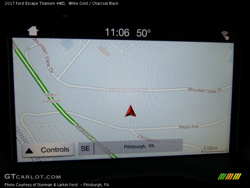 White Gold / Charcoal Black 2017 Ford Escape Titanium 4WD