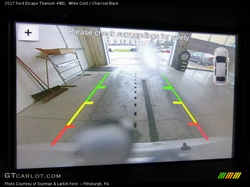 White Gold / Charcoal Black 2017 Ford Escape Titanium 4WD