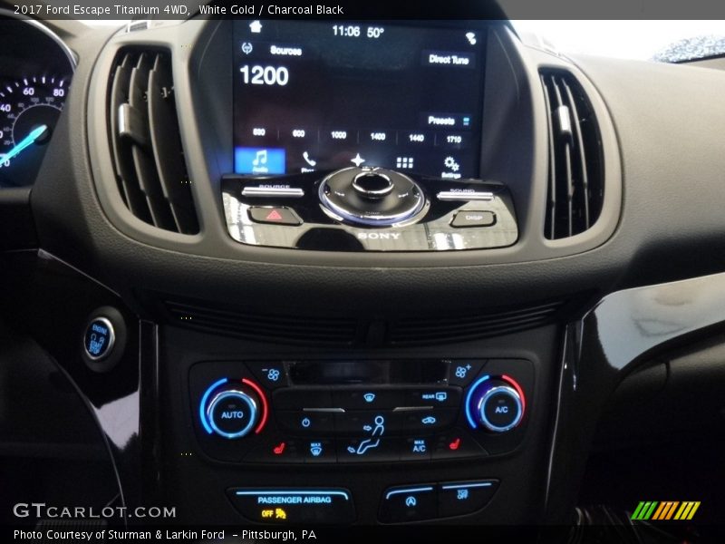 White Gold / Charcoal Black 2017 Ford Escape Titanium 4WD